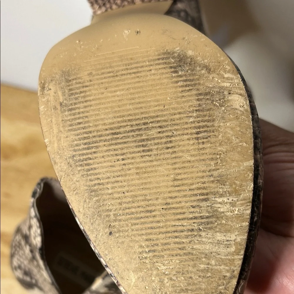 Steve Madden Snakeskin Pattern Ankle Booties